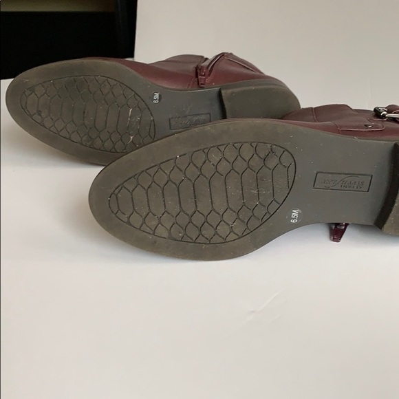 ALFANI ALF ACKE Women's Leather Burgundy Ankle Booties,Step’n Flex,Size 6.5 - Picture 11 of 12